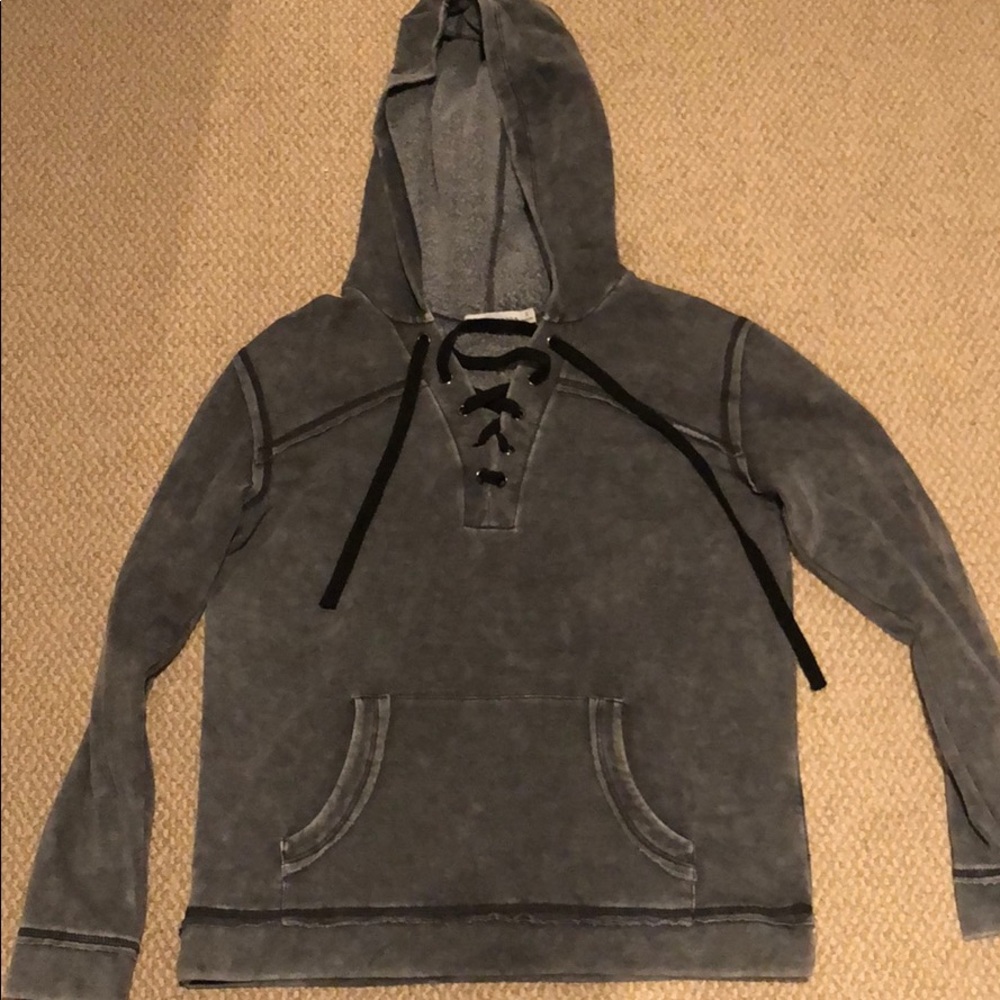 Lace up hoodie